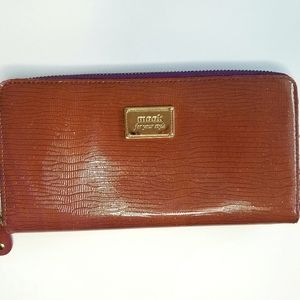 Fall Brown Wallet with Glitter